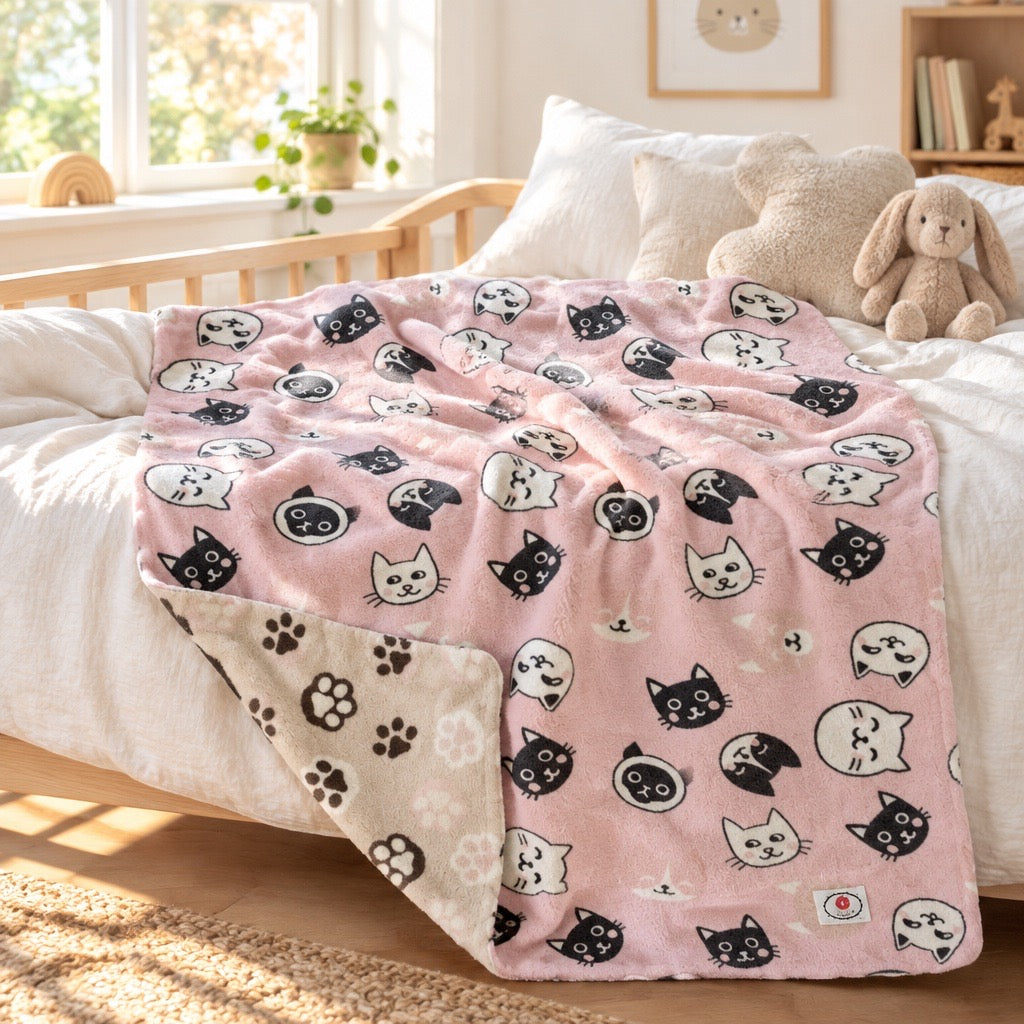 Doudou Minky Chat rose
