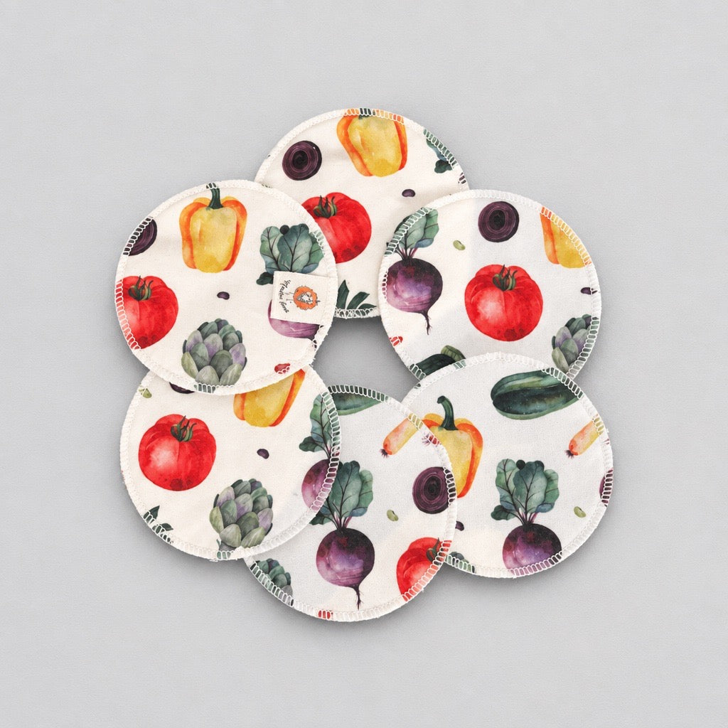 Coussinets d’allaitement légumes