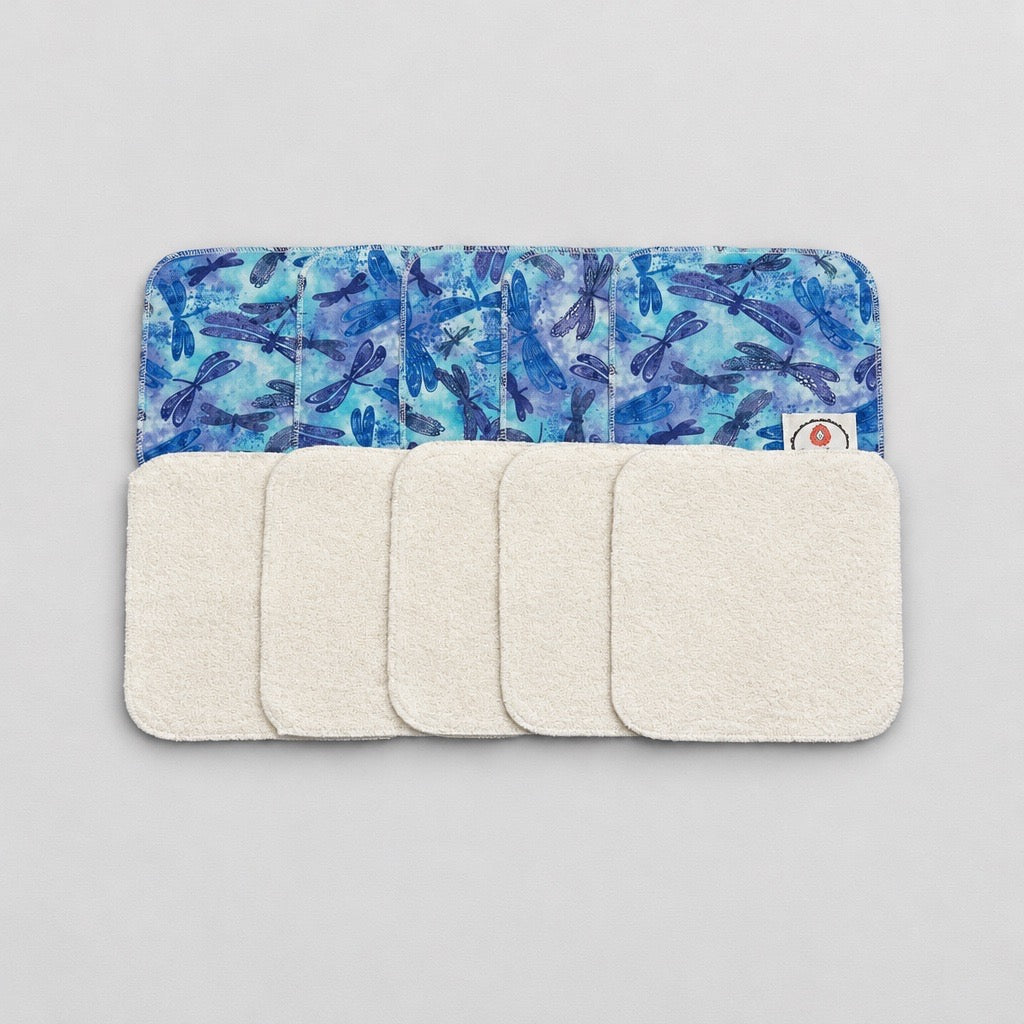 Lingettes lavables libellule