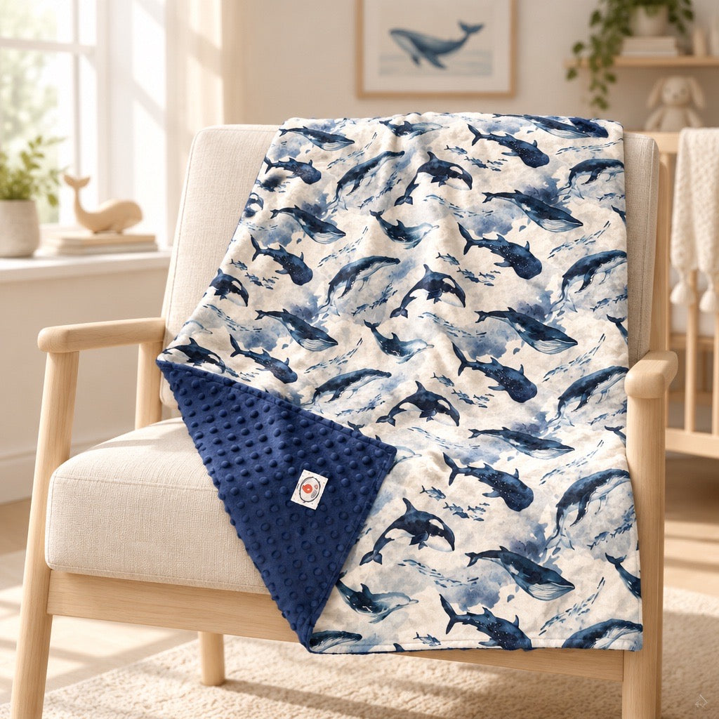 Doudou Minky Baleine
