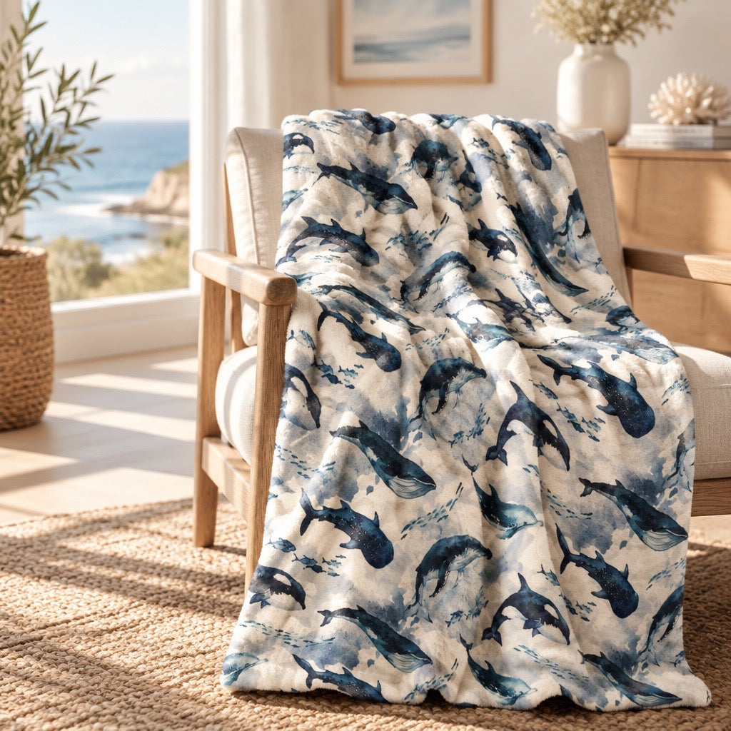 Doudou Minky Baleine